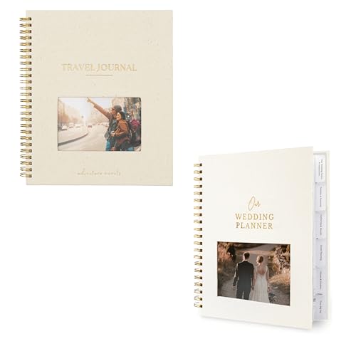 Wedding Planner Plus Travel Journal Set – Personalized Keepsakes for