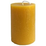 BeeTheLight Beeswax Pillar Candle - 100% Pure Bees Wax - Choose Your Size and Color - 24 Hour Burn T