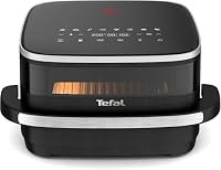 Tefal Easy Fry XL Surface Heißluftfritteuse – Airfryer mit Sichtfenster & XL-Garfläche (bis 1 kg), digitales Bedienfeld, Extra-Crisp, energieeffizient & schnell, antihaft, kompakt, Pizza Ofen FW4018 – Ansicht 1