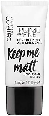Catrice | Prime & Fine Pore Refining Anti-Shine Base | Ultra-light & Mattifying Oil-free Primer | Vegan | Paraben & Cruelty Free