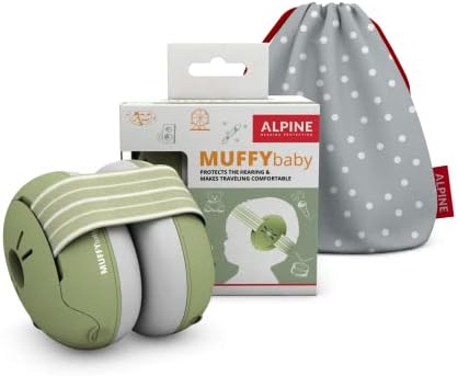 Alpine Muffy Baby Ear Muffs - Ear Protection for Babies and Toddlers upto 36 Months - Noise Protection Prevents Hearing Damage - Improves Sleep on the Go - Comfortable Fit