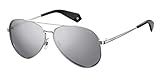 Colour: YB7/EX SILVER Polaroid PLD 6069/s/x Sunglasses, Gris (YB7/EX Silver), 61 para Mujer
