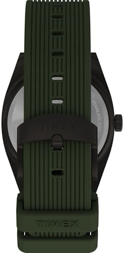 Timex Men's Expedition Capstone 39mm Watch - Green Two- Piece Quick Release Black Dial Gunmetal Case - 2