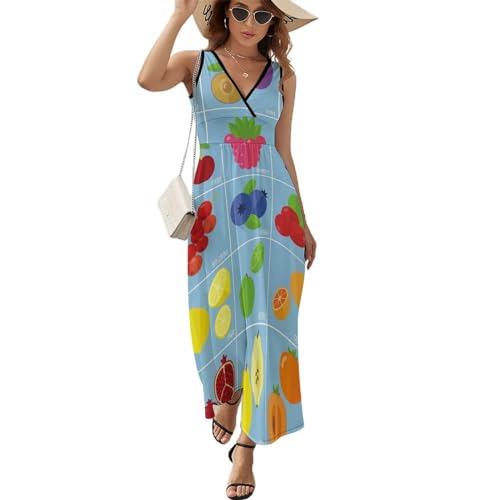 Robe maxi col V décontractée pour rester au frais durant la canicule