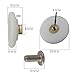 LumaGrove Shower Door Rollers 8pcs 26mm Diameter Shower Room Pulley Bathroom Sliding Glass Door Wheels Nylon Copper Roller Shower Door Wheels