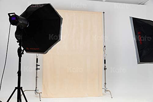 Image of Kate 6ftAƒa€ inch9ft Solid Beige Backdrop Portrait Photography Background for Photography Studio Children and Headshots Beige Backdrop Background for Photography Photo Booth