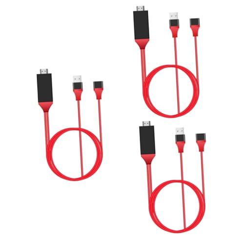 Adaptador de cable USB Hemobllo 3 piezas rojo soluciona problemas de conexión Android en video