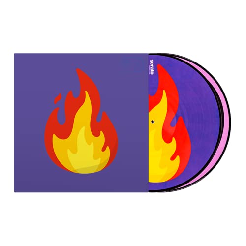 Serato 12" Emoji Series Control Vinyl x2 (Flame/Record) Cover