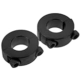 Didiseaon 2 Stück Teiliges Stahl Geteilte Klemmhülse mit Hohem Klemmdruck Rostbeständig Vielseitig für Motoren Landmaschinen und Kräne Einfache Montage Sichere Wellenbefestigung