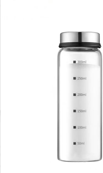 VINATO Salt and Pepper Shakers Glass 4 x 150 ml - with Scale & Adjustable Spouts - Dishwasher Safe BPA Free - for Kitchen & Camping