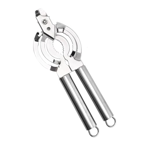 TIDTALEO Abrelatas Inoxidable Multifuncional con Ergonómico Uso Cocina Camping y Actividades