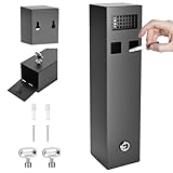 Installation facile et taille compacte : le cendrier mural est rapidement possible avec des trous pré-percés et des vis. Le cendrier mural d'extérieur a un design fin et 29 cm de hauteur et 7 cm de large, idéal pour les terrasses, hôtels, restaurants, bars et bureaux.