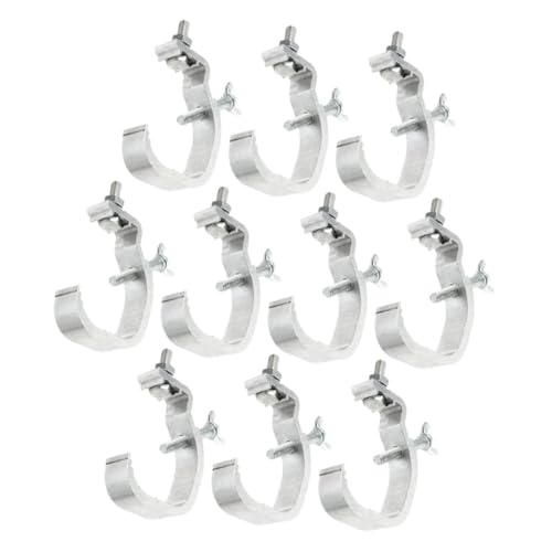 Éclairage de scène DJ : lot de 10 crochets argentés Amosfun pour suspension de lyre