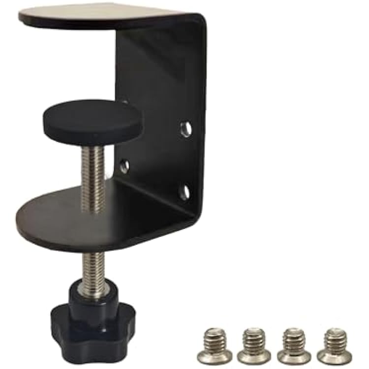 Small C Clamps 2 Inch with 4 Small Holes in the Back, 1-Pack Adjustable Desk C-Clamp for Range 0.39~2, Versatile Clamp for Brake, Parts Assembly, Fastening, Welding, Woodwork, Metal Work