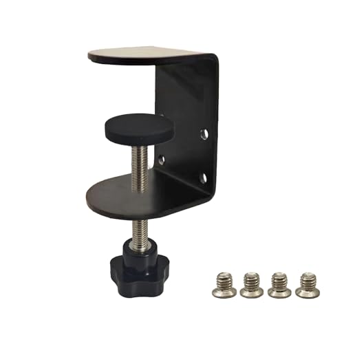 Image of Small C Clamps 2 Inch with 4 Small Holes in the Back, 1-Pack Adjustable Desk C-Clamp for Range 0.39 inch~2 inch, Versatile Clamp for Brake, Parts Assembly, Fastening, Welding, Woodwork, Metal Work