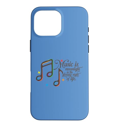Music Is Moonlight In The Gloomy Night Of Life ���g�� �X�}�z�P�[�X iPhone 16 Pro Max �p