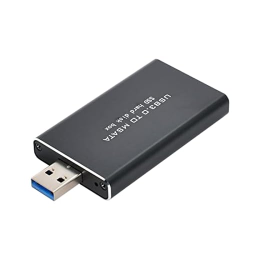 chenyang USB 3.0 auf mSATA SSD Festplatte BOX Mini PCI-E 1.8" mSATA 52Pin Gehäuse Adapter