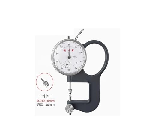 Medidor de espesor con dial redondo Thickness Gauge GL para papel, chapa metálica y más, para uso industrial miniatura 2