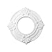 Recessed White Spotlight Ring 4" ID X 8" OD Factory Primed Lightweight High-Density Urethane Cracking Peeling Warping Insect Water Resistant Easy Install