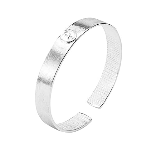 Bracelet en argent S925 femme de style rétro avec gravure nuage