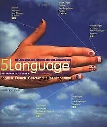 JP Oversized 5 Language Dictionary: English, French, German, Italian, Japanese Book