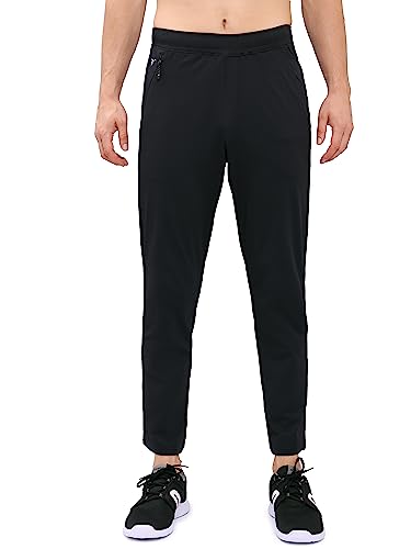 TECHNOSPORT Men's Black Relaxed Fit Track Pants - Image 2