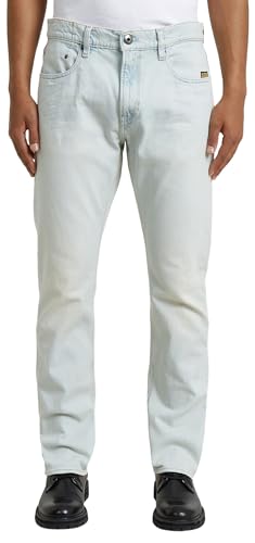 Jean droit Mosa G-Star Raw bleu graphite denim haut de gamme homme