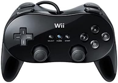 Wii Classic Controller Pro Black Nintendo (Renewed)