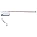 Truth TH 23022 9-1/2 In. Single-Arm Left-Hand Casement Operator, White Finish (Single Pack)