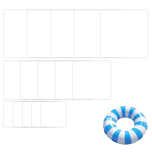 15 Stück Reparatur Patch Tape, Wasserdicht Transparent Reparatur Flicken Selbstklebende Reparaturflicken Zelt-Reparaturband-Set Zelt Aufblasbar TPU Reparaturflicken Zelt Reparaturset Selbstklebend