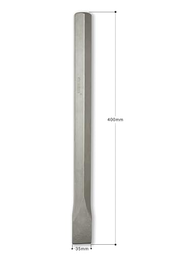 Cincel de pala para martillo demoledor WERHE HEX28 35x400 mm plano 4