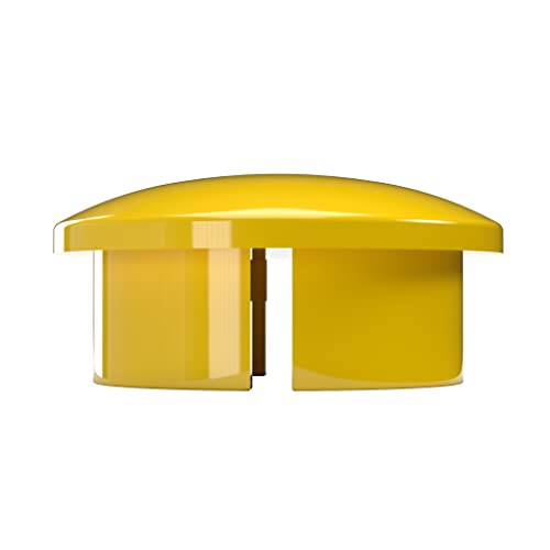 Formufit F034Idc-Ye-10 Pvc Internal Domed End Cap, Furniture Grade, 3/4" Size, Yellow (Pack Of 10) #TOP2