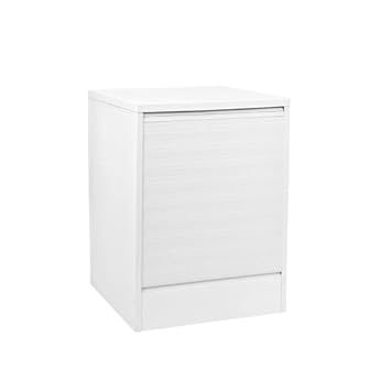 Foto di MA MAISON Mobile Coprilavatrice Bianco - Apertura a Serranda, Struttura Polipropilene, Frontale, Lavanderia, Garage, per Interno, Esterno, Montaggio senza Viti, Piano d'appoggio - 65X68X88H CM