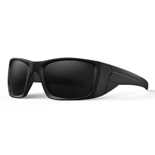 Bloomoak CAT 4 Super Dark Sunglasses | UV 400 | For Photophobia & Eye OPS & Light Sensitivity | Wraparound with Side Protection for Men & Women