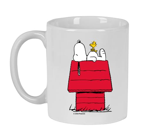 SNOOPY - Taza Grande de Cerámica, Resistente, Ligera, Duradera, 350 ml, 8x9.5 cm SNOOPY - Taza Grande de Cerámica, Resistente, Ligera, Duradera, 350 ml, 8x9.5 cm