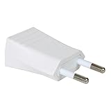 Duolec 900R8 - Clavija de enchufe bipolar con espiga protegida 4 mm Blanco Duolec