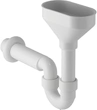 Geberit 152392111 - Desagüe de fugas (40 mm, con embudo de polipropileno), color blanco