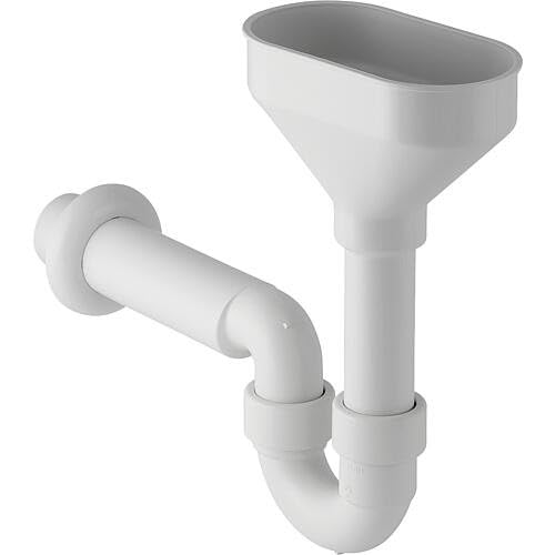 Geberit Leakage Water Drain White Diameter 40 mm with Funnel in PP Outlet 152392111