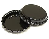 50 Black ON BOTH SIDES Bottle Caps New Unused Bottlecaps Colored 2 sided