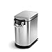 simplehuman 25 Liter, 27lb / 12.2 kg Medium Pet Food Storage Can, Brushed Stainless Steel