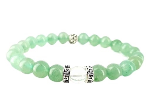 Bracelet aventurine verte AAA 8mm fait main en France par un Maître Reiki