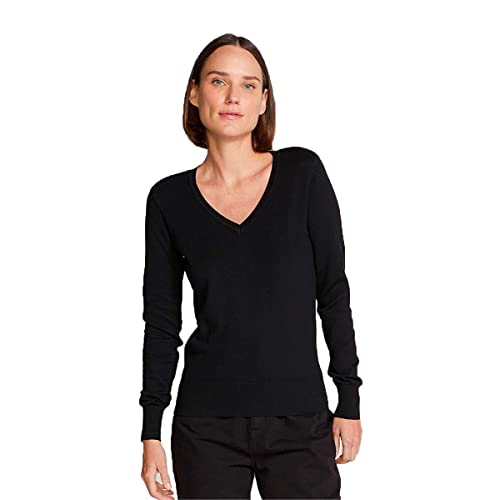 Blusão Básico Feminino Em Tricô Manga Longa Preto M