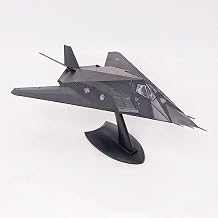 8" 1/72 F-117 Plane Model Nighthawk Metal Airplane Model Fighter Jet Model Diecast Plane Model for Collection Gift Black