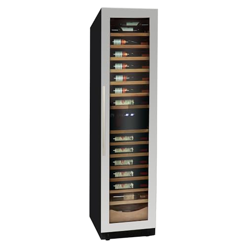 Image of Koolatron Kenmore 111 Bottle Wine Fridge - Freestanding Wine Cooler with Glass Door, 18 In Beverage Can Refrigerator Dual temperature zone, Ideal for Red, White & Sparkling Wine