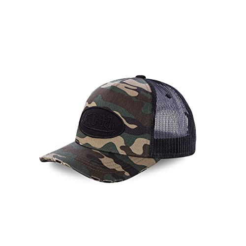 Casquette Von Dutch baseball homme et femme ajustable noire en coton durable