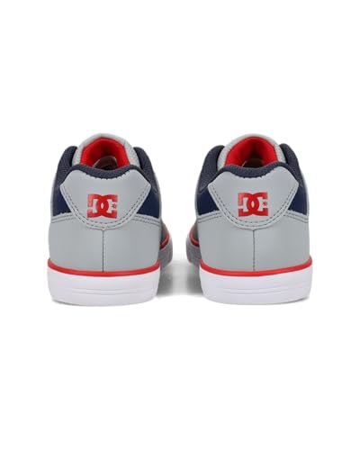 DC Sneaker Skate Shoe, Grey/Blue/RED, 13 US Unisex Little Kid3