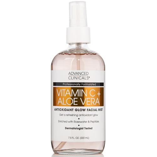 Advanced Clinicals VITAMIN C Face Toner W/Ferulic Acid & Rosewater, Antioxidant Facial Mist Spray thumb #2