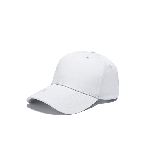 IQONEQ Baseball Caps for Men and Women Adjustable Fit 23 Colors (UK Alpha One Size White)