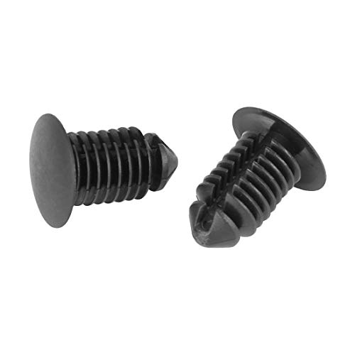 X AUTOHAUX 40 szt. bolce z tworzywa sztucznego nity mocujące czarne do samochodu średnica otworu 10 mm