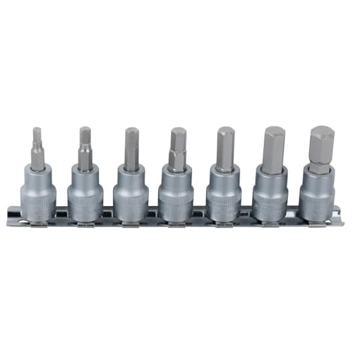 KS Tools 911.1544 1/4 Bit-Stecknuss-Satz Innensechskant, 7-tlg.2,5-8mm